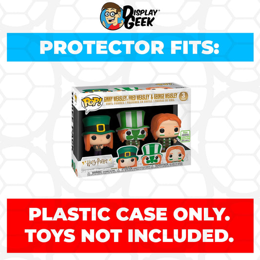 Pop Protector for 3 Pack Weasley Quidditch World Cup ECCC Funko Pop - PPG Pop Protector Guide Search Created by Display Geek
