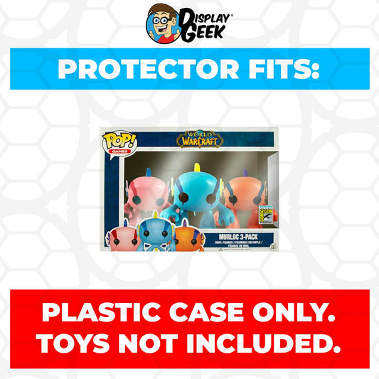Pop Protector for 3 Pack World of Warcraft Murloc Pink, Blue & Orange Funko Pop - PPG Pop Protector Guide Search Created by Display Geek