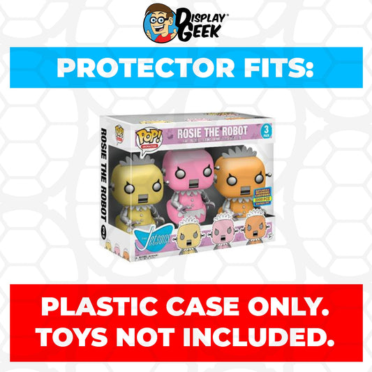 Pop Protector for 3 Pack The Jetsons Rosie the Robot Funko Pop - PPG Pop Protector Guide Search Created by Display Geek