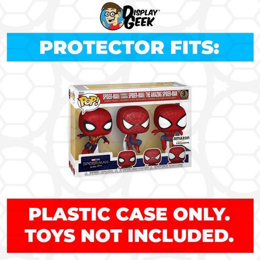 Pop Protector for 3 Pack Friendly Neighborhood & The Amazing Spider-Man Funko - PPG Pop Protector Guide Search Created by Display Geek