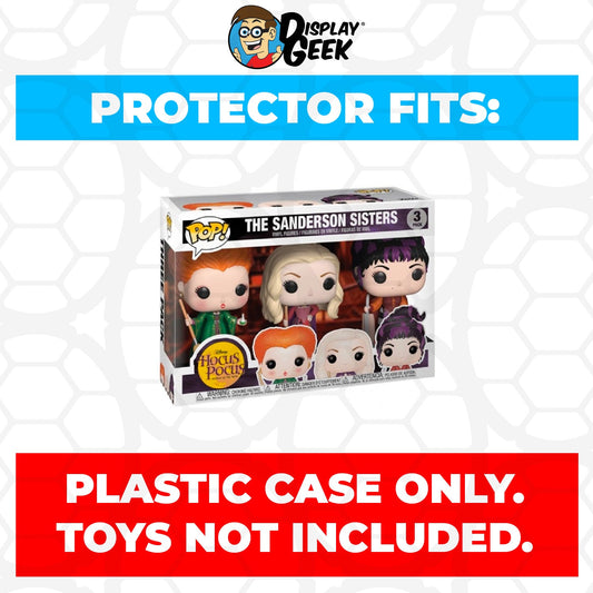 Pop Protector for 3 Pack The Sanderson Sisters Funko Pop - PPG Pop Protector Guide Search Created by Display Geek
