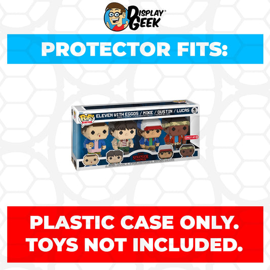 Pop Protector for 4 Pack Stranger Things 8-Bit Funko Pop - PPG Pop Protector Guide Search Created by Display Geek