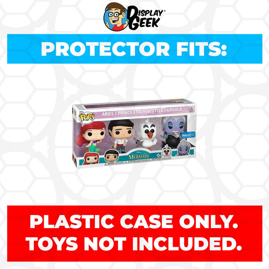 Pop Protector for 4 Pack The Little Mermaid Ariel, Prince Eric, Scuttle & Ursula Diamond Walmart Exclusive Funko Pop - PPG Pop Protector Guide Search Created by Display Geek