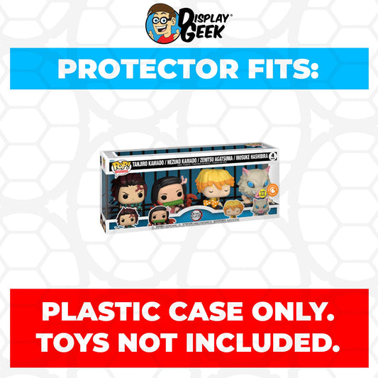 Pop Protector for 4 Pack Demon Slayer Glow Funko Pop - PPG Pop Protector Guide Search Created by Display Geek