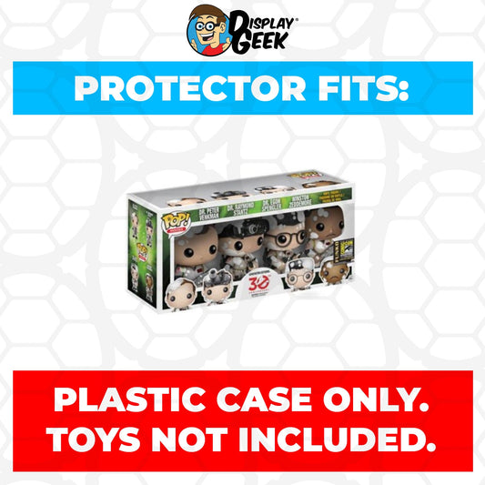 Pop Protector for 4 Pack Ghostbusters Marshmallow SDCC Funko Pop - PPG Pop Protector Guide Search Created by Display Geek