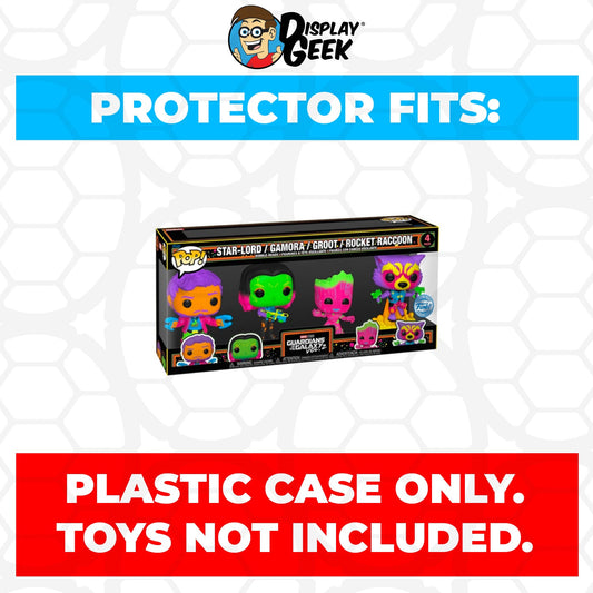 Pop Protector for 4 Pack Guardians of the Galaxy Blacklight Funko Pop - PPG Pop Protector Guide Search Created by Display Geek
