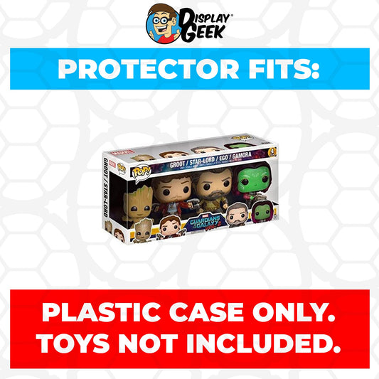 Pop Protector for 4 Pack Groot, Star-Lord, Ego & Gamora Funko Pop - PPG Pop Protector Guide Search Created by Display Geek