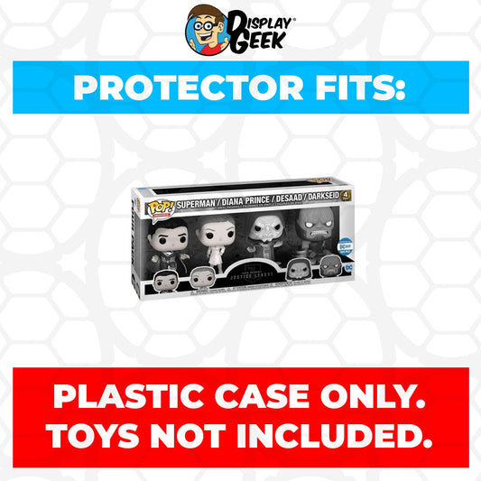 Pop Protector for 4 Pack Justice League Zack Snyder Cut Metallic Funko Pop - PPG Pop Protector Guide Search Created by Display Geek