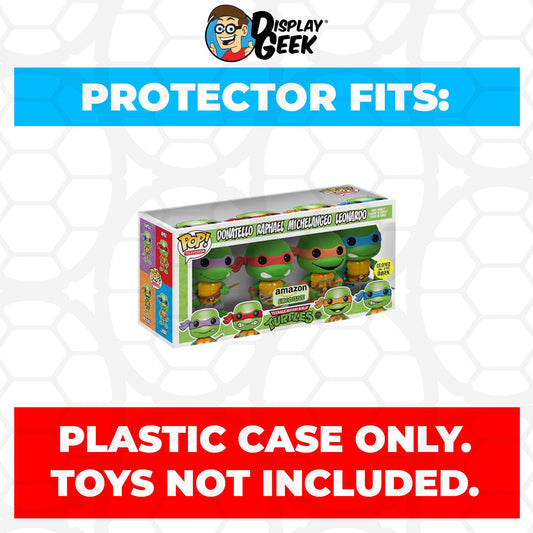 Pop Protector for 4 Pack TMNT Donatello, Raphael, Michelangelo & Leonardo Funko - PPG Pop Protector Guide Search Created by Display Geek