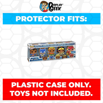 Pop Protector for 5 Pack DC Gingerbread Funko Pop - PPG Pop Protector Guide Search Created by Display Geek