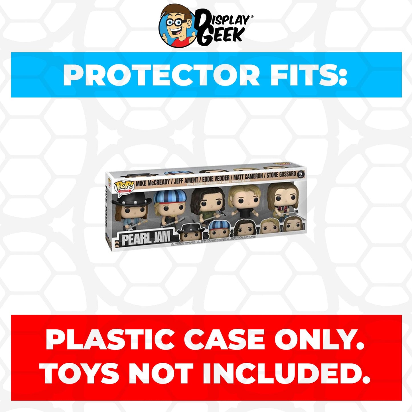 Pop Protector for 5 Pack Pearl Jam Funko Pop - PPG Pop Protector Guide Search Created by Display Geek