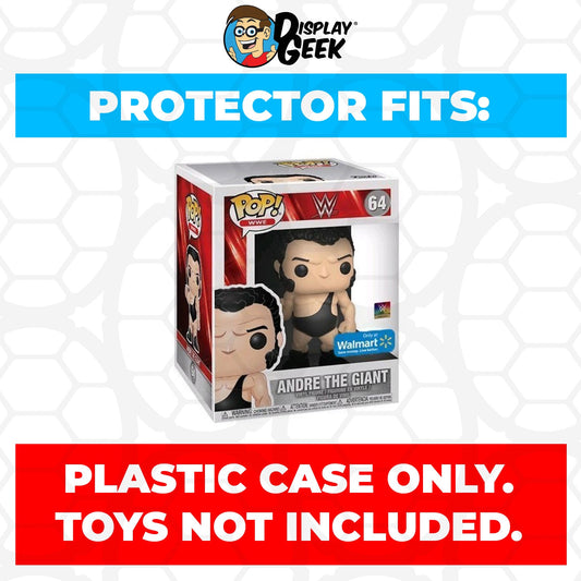 Pop Protector for 6 inch Andre the Giant #64 Super Funko Pop - PPG Pop Protector Guide Search Created by Display Geek