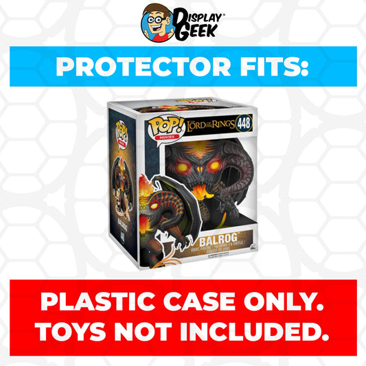 Pop Protector for 6 inch Balrog #448 Super Funko Pop - PPG Pop Protector Guide Search Created by Display Geek