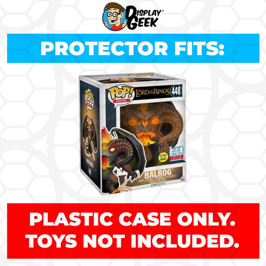 Pop Protector for 6 inch Balrog Glow NYCC #448 Super Funko Pop - PPG Pop Protector Guide Search Created by Display Geek