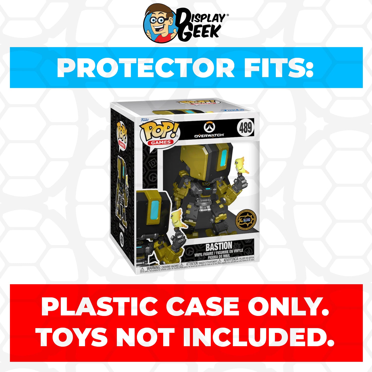 Pop Protector for 6 inch Bastion Gold Metallic #489 Super Funko Pop - PPG Pop Protector Guide Search Created by Display Geek