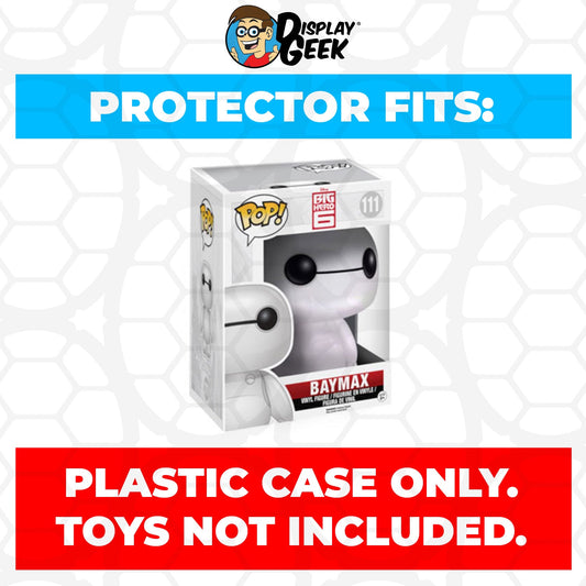 Pop Protector for 6 inch Baymax #111 Super Funko Pop - PPG Pop Protector Guide Search Created by Display Geek