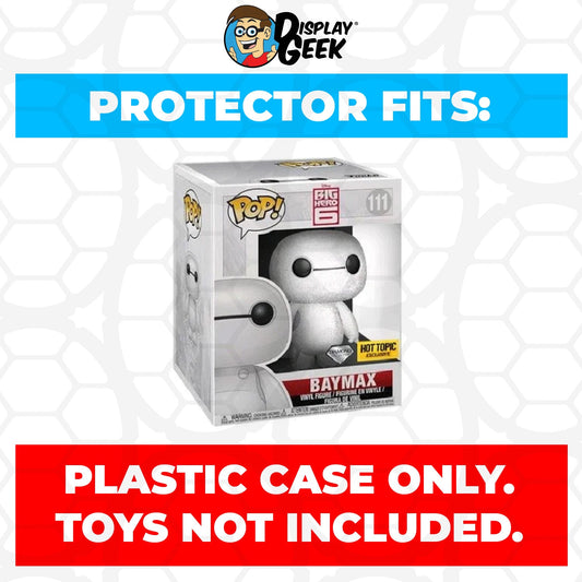 Pop Protector for 6 inch Baymax Diamond #111 Super Funko Pop - PPG Pop Protector Guide Search Created by Display Geek