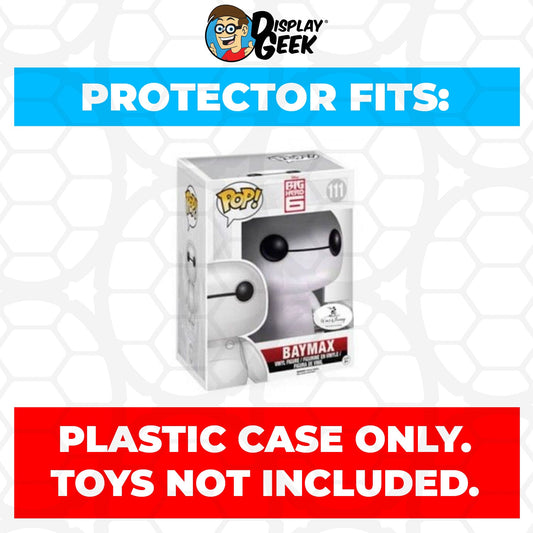 Pop Protector for 6 inch Baymax Disney Animation Studios #111 Super Funko Pop - PPG Pop Protector Guide Search Created by Display Geek