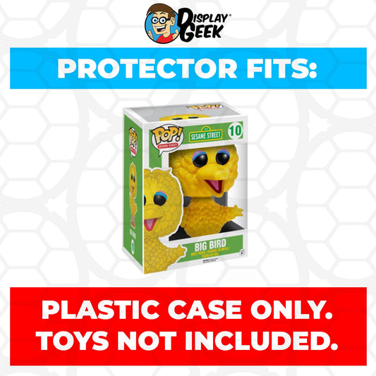 Pop Protector for 6 inch Big Bird #10 Super Funko Pop - PPG Pop Protector Guide Search Created by Display Geek