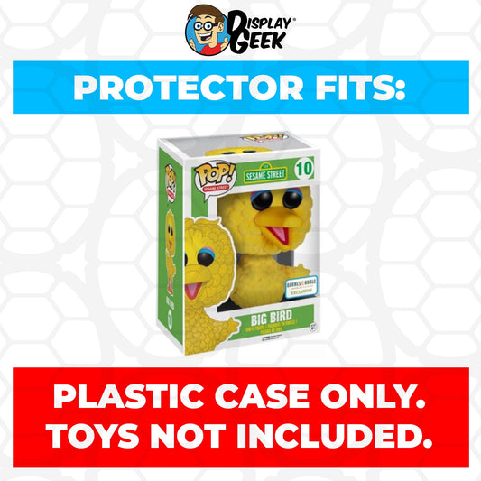 Pop Protector for 6 inch Big Bird Flocked #10 Super Funko Pop - PPG Pop Protector Guide Search Created by Display Geek