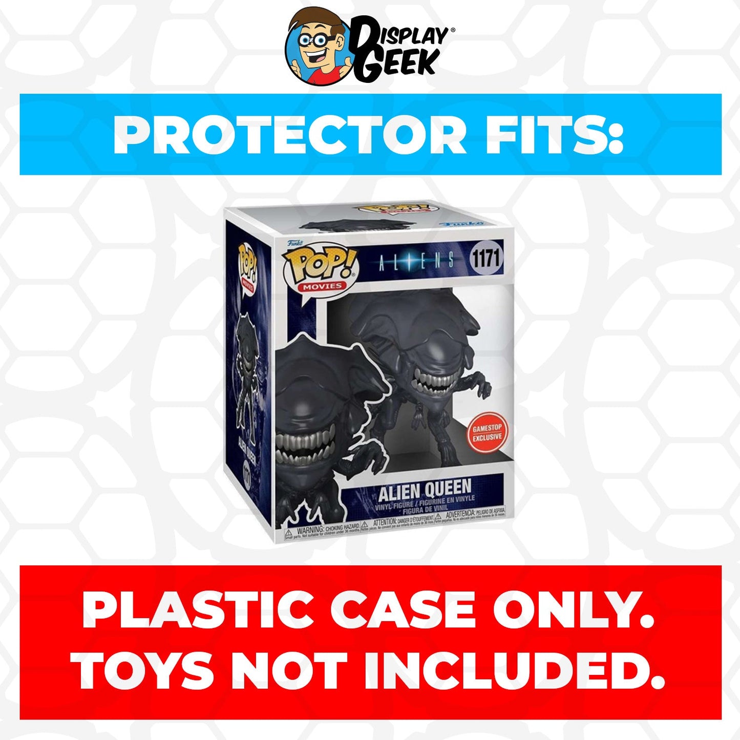 Pop Protector for 6 inch Alien Queen #1171 Super Funko Pop - PPG Pop Protector Guide Search Created by Display Geek