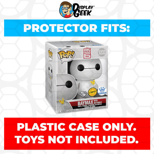 Pop Protector for 6 inch Baymax with Butterfly Chase Diamond #1233 Super Size Funko Pop - PPG Pop Protector Guide Search Created by Display Geek