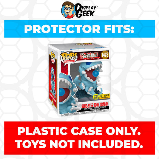 Pop Protector for 6 inch Blue-Eyes Toon Dragon Glow #1478 Super Size Funko Pop - PPG Pop Protector Guide Search Created by Display Geek