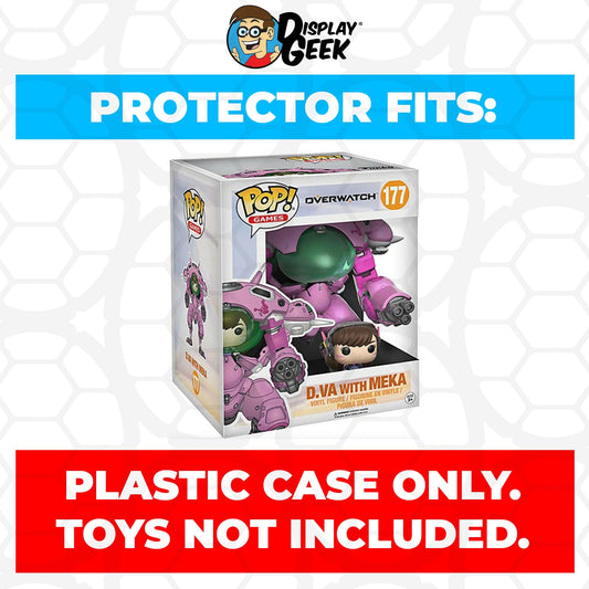 Pop Protector for 6 inch D.Va with MEKA Pink #177 Super Funko Pop - PPG Pop Protector Guide Search Created by Display Geek