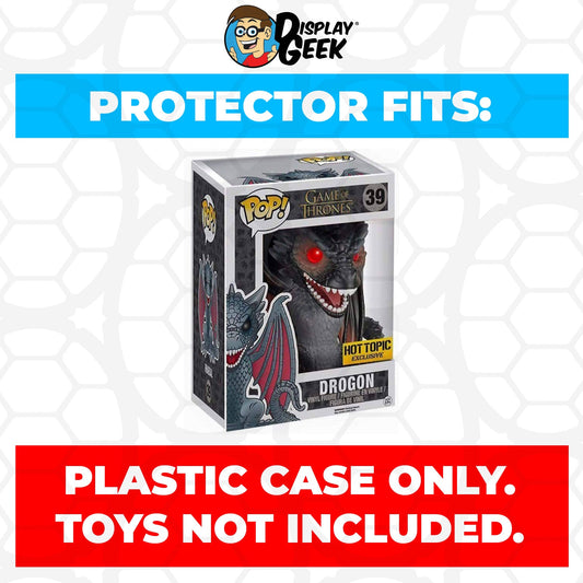 Pop Protector for 6 inch Drogon #46 Super Funko Pop - PPG Pop Protector Guide Search Created by Display Geek
