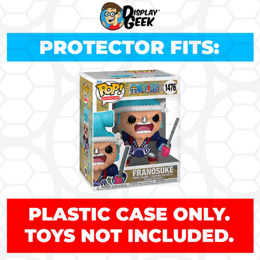 Pop Protector for 6 inch One Piece Franosuke in Wano Outfit #1449 Super Size Funko Pop - PPG Pop Protector Guide Search Created by Display Geek