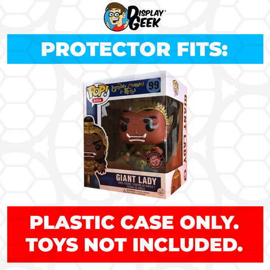 Pop Protector for 6 inch Giant Lady #99 Super Funko Pop - PPG Pop Protector Guide Search Created by Display Geek