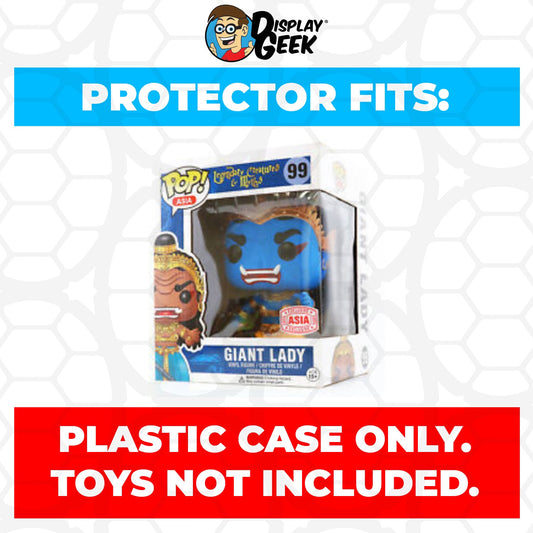 Pop Protector for 6 inch Giant Lady Blue #99 Super Funko Pop - PPG Pop Protector Guide Search Created by Display Geek