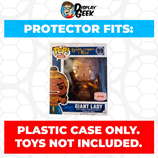 Pop Protector for 6 inch Giant Lady Gold #99 Super Funko Pop - PPG Pop Protector Guide Search Created by Display Geek