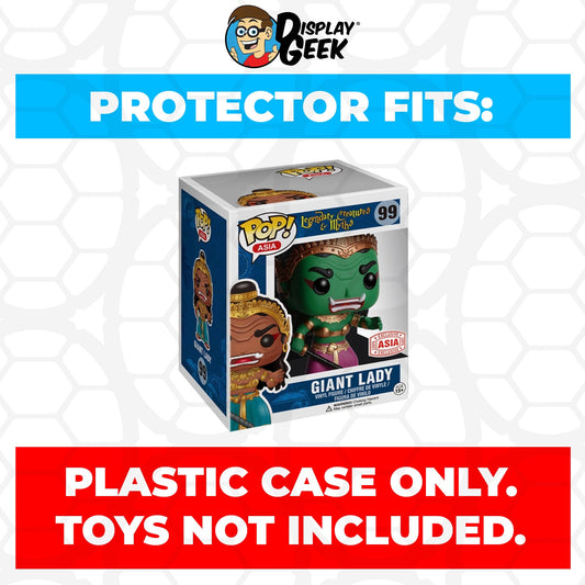 Pop Protector for 6 inch Giant Lady Green #99 Super Funko Pop - PPG Pop Protector Guide Search Created by Display Geek