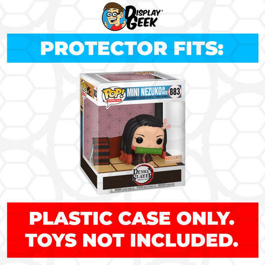 Pop Protector for 6 inch Demon Slayer Mini Nezuko in Box #883 Super Funko Pop - PPG Pop Protector Guide Search Created by Display Geek