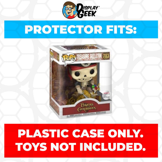 Pop Protector for 6 inch Treasure Skeleton #783 Super Funko Pop - PPG Pop Protector Guide Search Created by Display Geek