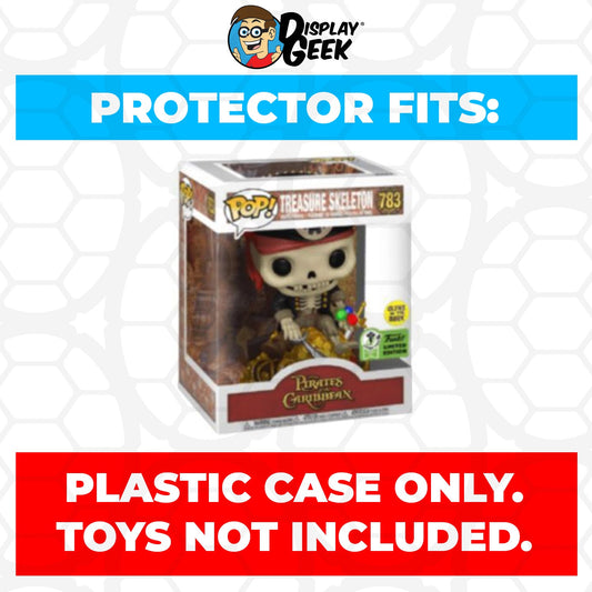 Pop Protector for 6 inch Treasure Skeleton Glow ECCC #783 Super Funko Pop - PPG Pop Protector Guide Search Created by Display Geek