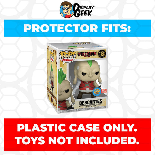 Pop Protector for 6 inch Trigun Descartes #1368 Super Size Funko Pop - PPG Pop Protector Guide Search Created by Display Geek