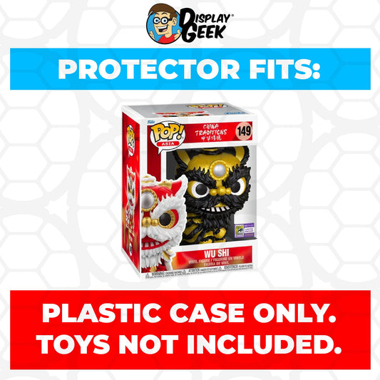 Pop Protector for 6 inch Wu Shi Black & Gold SDCC #149 Super Size Funko Pop - PPG Pop Protector Guide Search Created by Display Geek