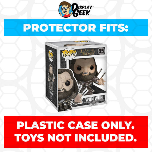Pop Protector for 6 inch Wun Wun #55 Super Funko Pop - PPG Pop Protector Guide Search Created by Display Geek