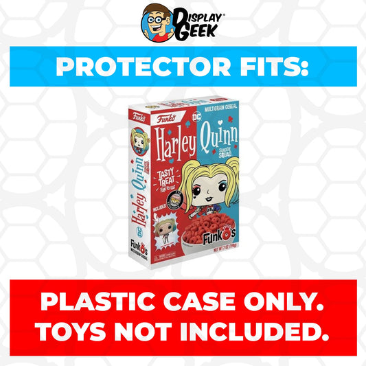 Pop Protector for Harley Quinn FunkO's Cereal Box - PPG Pop Protector Guide Search Created by Display Geek