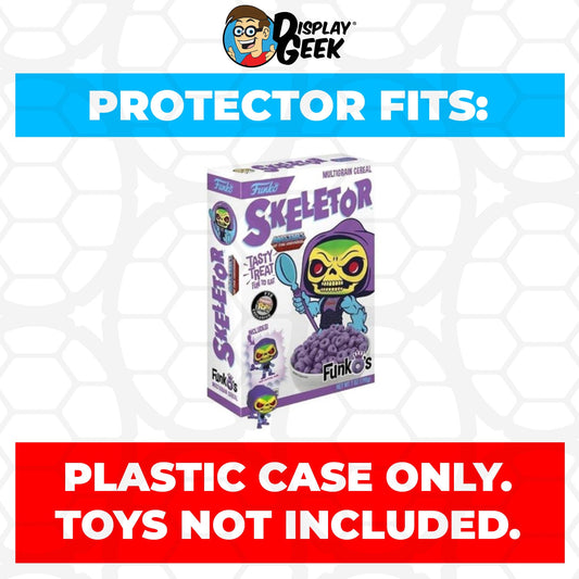 Pop Protector for Skeletor White FunkO's Cereal Box - PPG Pop Protector Guide Search Created by Display Geek