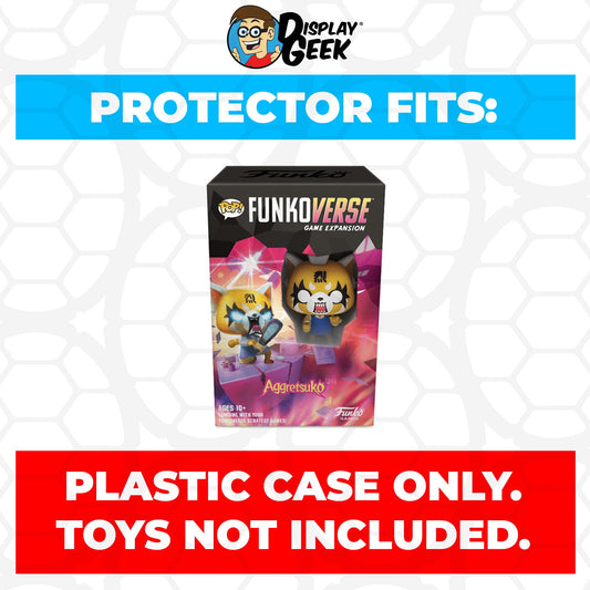 Pop Protector for Funkoverse Aggretsuko Game 100 Funko Expansion - PPG Pop Protector Guide Search Created by Display Geek
