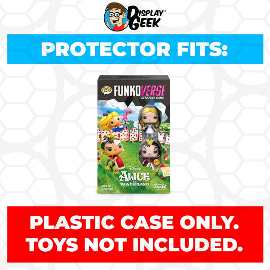 Pop Protector for Funkoverse Alice in Wonderland 100 Chase Diamond Funko 2 Pack - PPG Pop Protector Guide Search Created by Display Geek