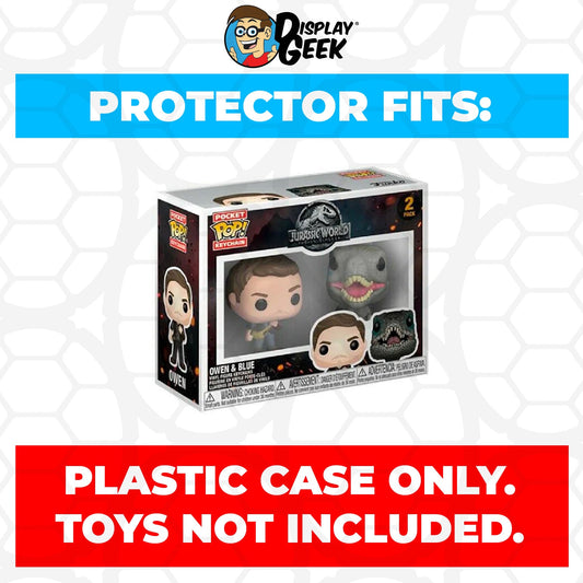 Pop Protector for 2 Pack Owen & Blue Funko Pocket Pop Keychains - PPG Pop Protector Guide Search Created by Display Geek