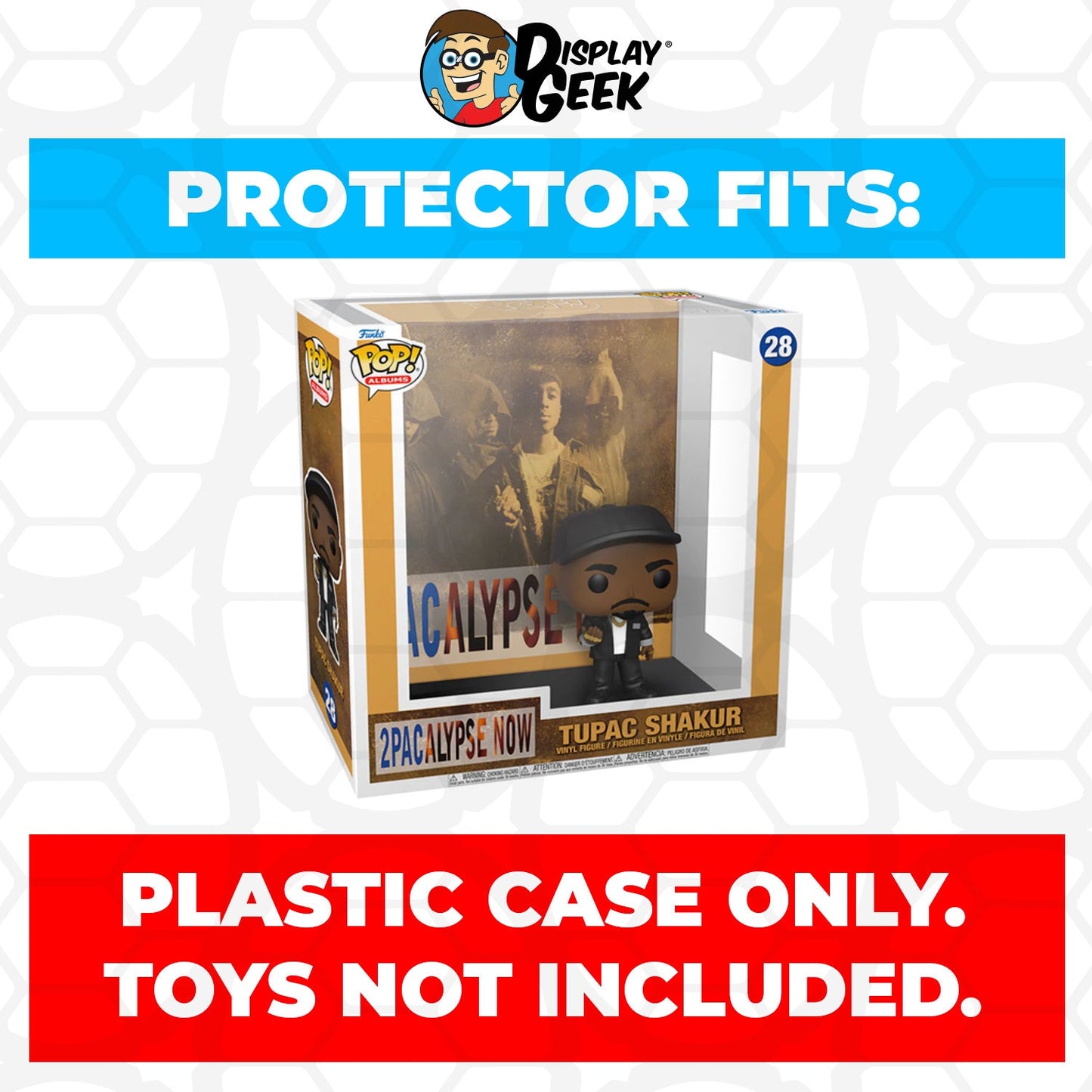 Pop Protector for Tupac Shakur 2Pacalypse Now #28 Funko Pop Albums - PPG Pop Protector Guide Search Created by Display Geek