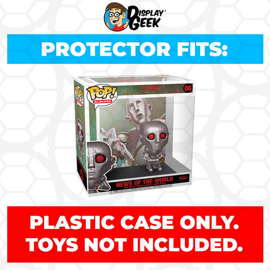 Pop Protector for Queen News of the World #06 Funko Pop Albums - PPG Pop Protector Guide Search Created by Display Geek