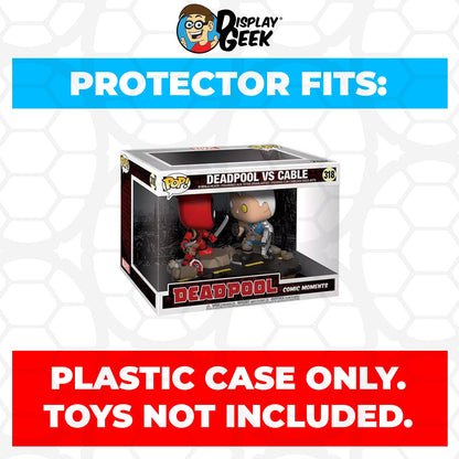 Pop Protector for Deadpool vs Cable #318 Funko Pop Comic Moments - PPG Pop Protector Guide Search Created by Display Geek