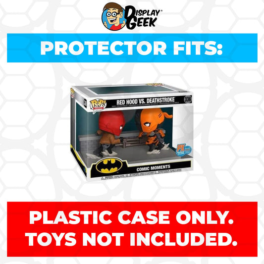 Pop Protector for Red Hood vs Deathstroke #336 Funko Pop Comic Moments - PPG Pop Protector Guide Search Created by Display Geek