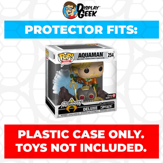 Pop Protector for Aquaman Jim Lee #254 Funko Pop Deluxe - PPG Pop Protector Guide Search Created by Display Geek